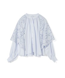 MIDIUMISOLID（ミディウミソリッド）の「MIDIUMISOLID for Ladies レースフレアブラウス（シャツ/ブラウス）」