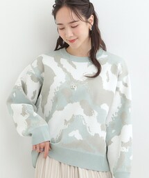 SHOO・LA・RUE | 【洗濯機可/S-LL】1枚で華やかに ラメ入りニュアンス柄ニット(ニット/セーター)