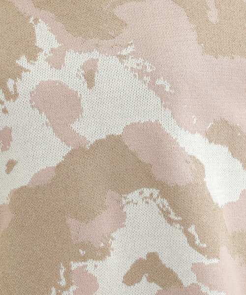 SHOO・LA・RUE(シューラルー)の「【洗濯機可/S-LL】1枚で華やかに ラメ入りニュアンス柄ニット(ニット/セーター・レディース・グリーン系/ライトグレー/ベージュ・03/02/01/04)」の16枚目の写真