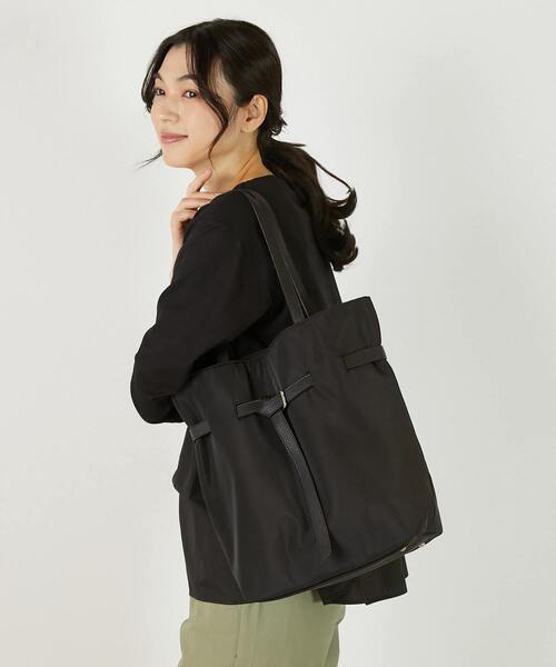 MELROSE claire(メルローズ クレール)の「【ベルト付きトートバッグ】(トートバッグ・レディース・ブラック/ライトグレー/ダークベージュ・FREE)」の19枚目の写真