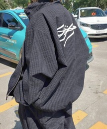 Dalfwin（ダールフィン）の「韓国ファッション aosバックロゴウインドブレーカー（ブルゾン）」