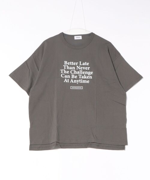 GENERATOR(ジェネレーター)の「GENERATOR/ジェネレーター Better Tシャツ(Tシャツ/カットソー・レディース・ピンク/ベージュ系その他/チャコールグレー・F)」の2枚目の写真