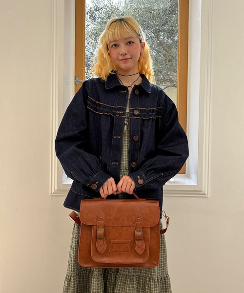 kutir（クティール）の「kutirlune／【3way仕様】レトロショルダーバッグ（ショルダーバッグ・レディース・キャメル/ブラック・FREE）」の8枚目の写真