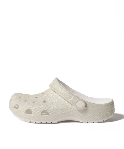 crocs(クロックス)の「CROCS / クラシック グリッター クロッグ(サンダル・レディース・ブラック/ホワイト・6/5)」の1枚目の写真