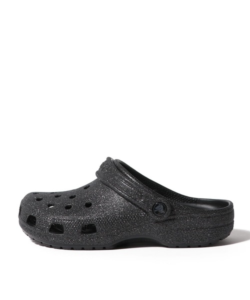 crocs(クロックス)の「CROCS / クラシック グリッター クロッグ(サンダル・レディース・ブラック/ホワイト・6/5)」の2枚目の写真
