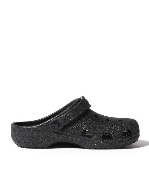 crocs(クロックス)の「CROCS / クラシック グリッター クロッグ(サンダル・レディース・ブラック/ホワイト・6/5)」の3枚目の写真