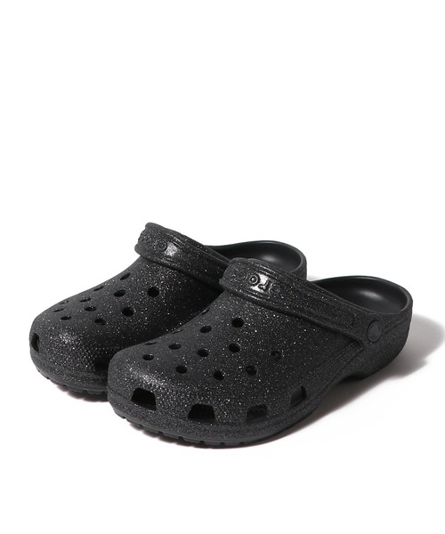 crocs(クロックス)の「CROCS / クラシック グリッター クロッグ(サンダル・レディース・ブラック/ホワイト・6/5)」の6枚目の写真