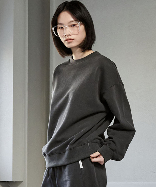 MALOUPE（マロップ）の「5309 ピグメントスウェットシャツ (ダークグレー)（スウェット・レディース・その他・FREE）」の3枚目の写真