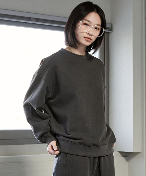 MALOUPE（マロップ）の「5309 ピグメントスウェットシャツ (ダークグレー)（スウェット・レディース・その他・FREE）」の4枚目の写真