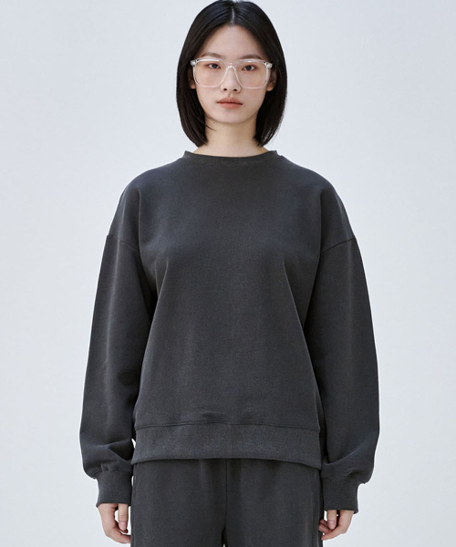 MALOUPE（マロップ）の「5309 ピグメントスウェットシャツ (ダークグレー)（スウェット・レディース・その他・FREE）」の6枚目の写真