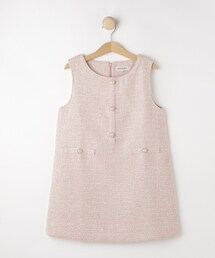 SHOO・LA・RUE（シューラルー）の「【110-140cm/プチセレ】ツイードジャンパースカート（ワンピース）」