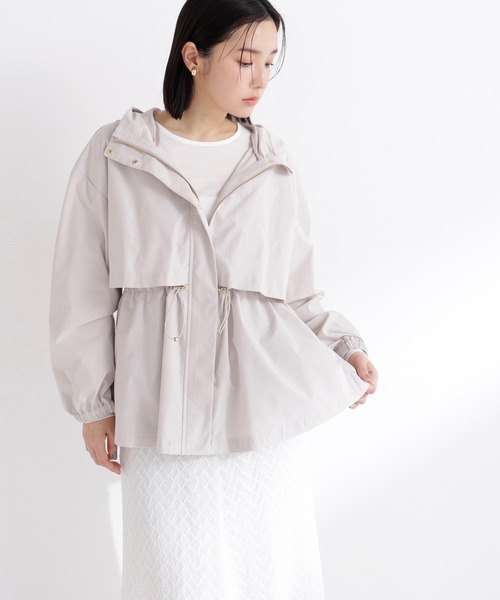 NATURAL BEAUTY BASIC(ナチュラルビューティーベーシック)の「【sweet4月号掲載】◇【ちょうど、いい服】毎日これ。週7ペプラムフーディブルゾン(ブルゾン・レディース・オフホワイト/グレイッシュベージュ/ブラック・SMALL/LARGE/MEDIUM)」の3枚目の写真