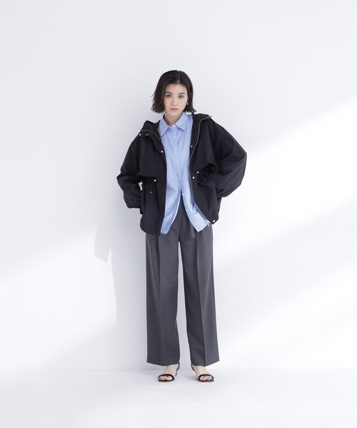 NATURAL BEAUTY BASIC(ナチュラルビューティーベーシック)の「【sweet4月号掲載】◇【ちょうど、いい服】毎日これ。週7ペプラムフーディブルゾン(ブルゾン・レディース・オフホワイト/グレイッシュベージュ/ブラック・SMALL/LARGE/MEDIUM)」の12枚目の写真