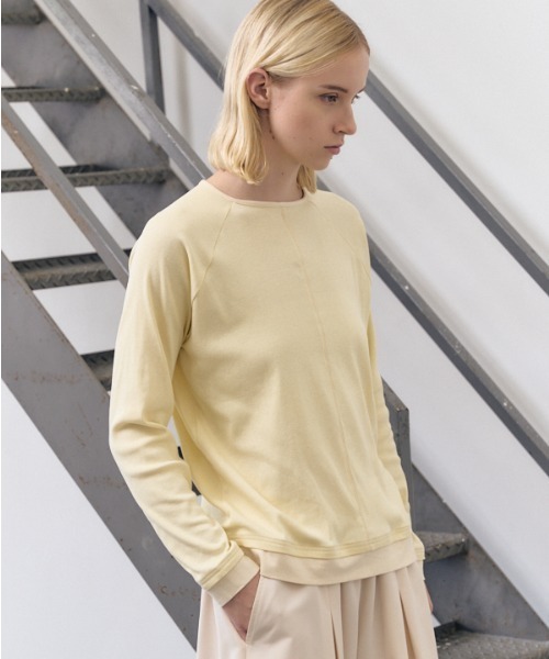 Muel Chic(ミュエルシック)の「Ciel CS シエルカットソー(Tシャツ/カットソー・レディース・ブラック/ライトイエロー/グレー/オフホワイト/ライトブルー・FREE)」の5枚目の写真