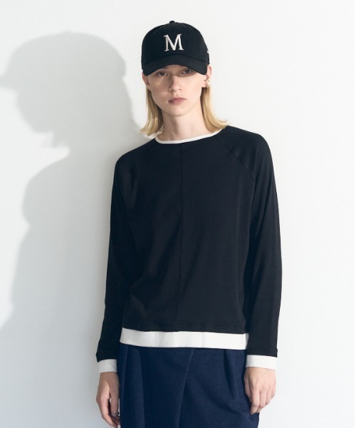 Muel Chic(ミュエルシック)の「Ciel CS シエルカットソー(Tシャツ/カットソー・レディース・ブラック/ライトイエロー/グレー/オフホワイト/ライトブルー・FREE)」の3枚目の写真