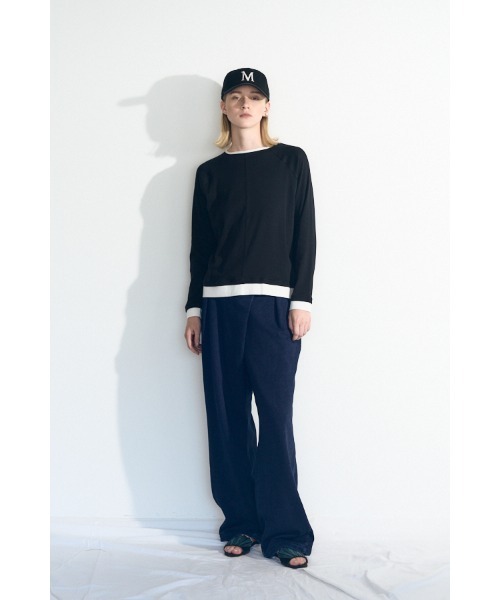 Muel Chic(ミュエルシック)の「Ciel CS シエルカットソー(Tシャツ/カットソー・レディース・ブラック/ライトイエロー/グレー/オフホワイト/ライトブルー・FREE)」の14枚目の写真