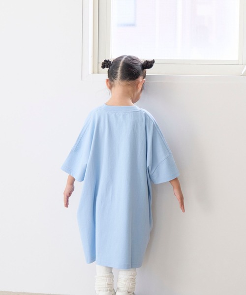 LOWRYS FARM（ローリーズファーム）の「アソートプリントワンピースＳＳ　656757（Tシャツ/カットソー・キッズ・ブルー/オフホワイト/キナリ/ブラック・120cm/110cm/150cm/140cm/130cm）」の7枚目の写真