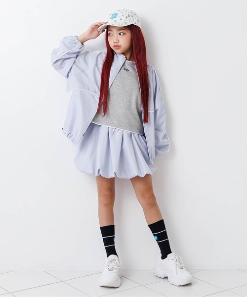 algy（アルジー）の「【セットアップ対応】シャカバルーンスカパン（スカート・キッズ・ネイビー/サックスブルー・130/140/150/160）」の12枚目の写真