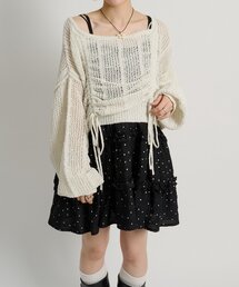 w closet（ダブルクローゼット）の「【5色展開】ラメメッシュドロストニット（ニット/セーター）」