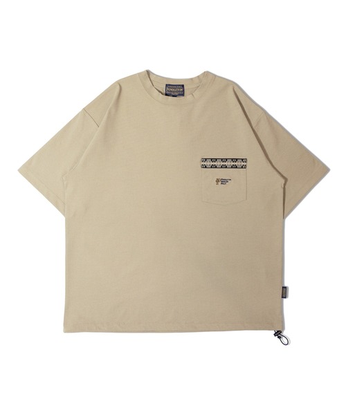 PENDLETON（ペンドルトン）の「PENDLETON-SS Tee＆Shorts　Bag SET（Tシャツ/カットソー・メンズ・ベージュ/サックスブルー/ブラック・L/M）」の8枚目の写真