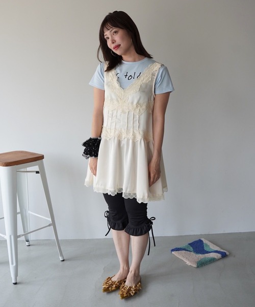 SANSeLF（サンセルフ）の「【SANSeLF】レースキャミチュニック saw26s040（ワンピース・レディース・アイボリー・FREE）」の12枚目の写真