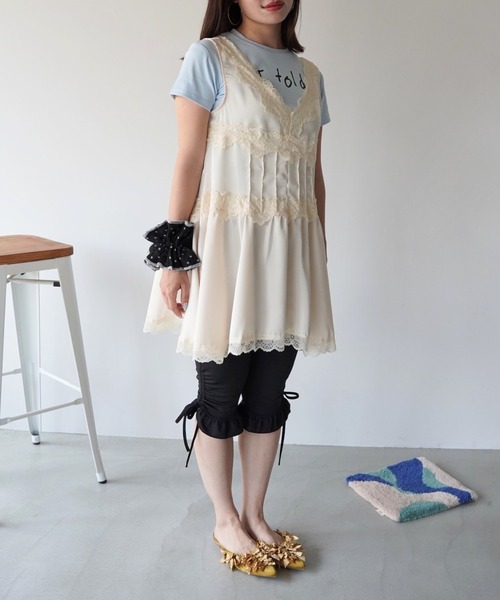 SANSeLF（サンセルフ）の「【SANSeLF】レースキャミチュニック saw26s040（ワンピース・レディース・アイボリー・FREE）」の13枚目の写真