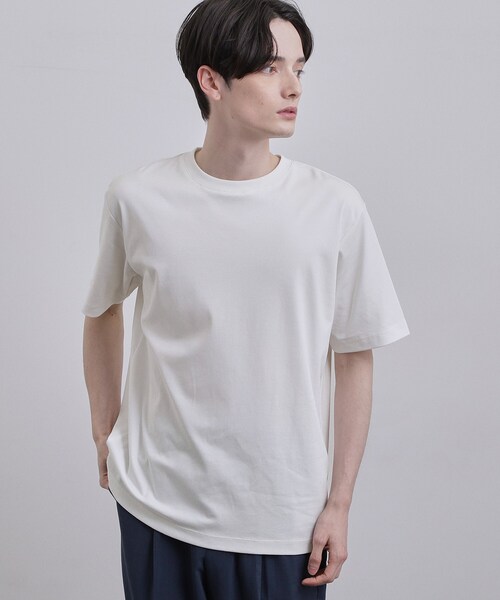tk.TAKEO KIKUCHI(ティーケータケオキクチ)の「スムースシルケットS/S カットソー(Tシャツ/カットソー・メンズ・ホワイト/ブラック/グレー・01/02/03)」の2枚目の写真