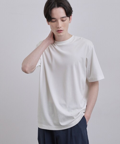 tk.TAKEO KIKUCHI(ティーケータケオキクチ)の「スムースシルケットS/S カットソー(Tシャツ/カットソー・メンズ・ホワイト/ブラック/グレー・01/02/03)」の10枚目の写真