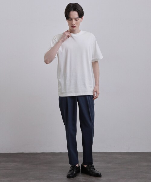 tk.TAKEO KIKUCHI(ティーケータケオキクチ)の「スムースシルケットS/S カットソー(Tシャツ/カットソー・メンズ・ホワイト/ブラック/グレー・01/02/03)」の11枚目の写真
