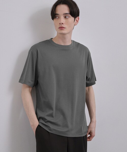 tk.TAKEO KIKUCHI(ティーケータケオキクチ)の「スムースシルケットS/S カットソー(Tシャツ/カットソー・メンズ・ホワイト/ブラック/グレー・01/02/03)」の14枚目の写真