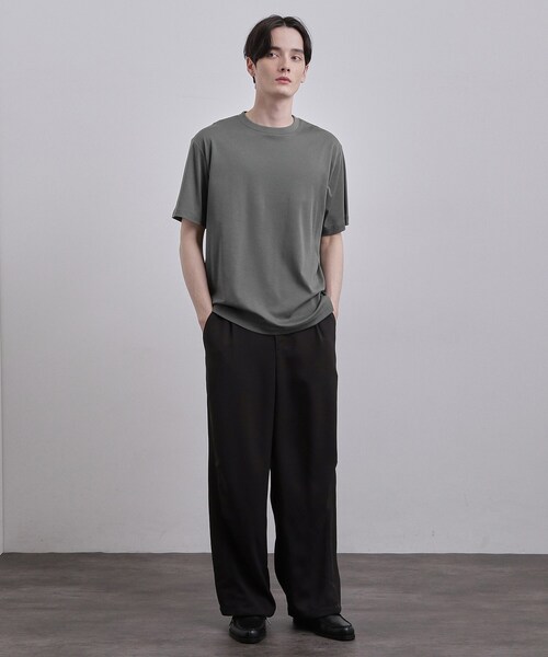 tk.TAKEO KIKUCHI(ティーケータケオキクチ)の「スムースシルケットS/S カットソー(Tシャツ/カットソー・メンズ・ホワイト/ブラック/グレー・01/02/03)」の15枚目の写真