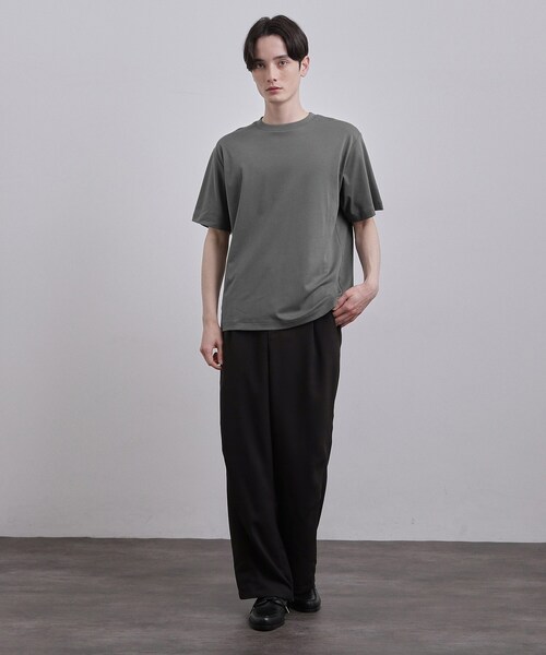 tk.TAKEO KIKUCHI(ティーケータケオキクチ)の「スムースシルケットS/S カットソー(Tシャツ/カットソー・メンズ・ホワイト/ブラック/グレー・01/02/03)」の16枚目の写真