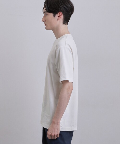 tk.TAKEO KIKUCHI(ティーケータケオキクチ)の「スムースシルケットS/S カットソー(Tシャツ/カットソー・メンズ・ホワイト/ブラック/グレー・01/02/03)」の4枚目の写真