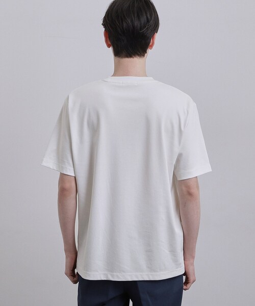 tk.TAKEO KIKUCHI(ティーケータケオキクチ)の「スムースシルケットS/S カットソー(Tシャツ/カットソー・メンズ・ホワイト/ブラック/グレー・01/02/03)」の5枚目の写真