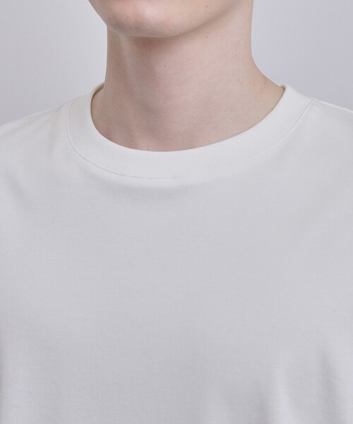 tk.TAKEO KIKUCHI(ティーケータケオキクチ)の「スムースシルケットS/S カットソー(Tシャツ/カットソー・メンズ・ホワイト/ブラック/グレー・01/02/03)」の6枚目の写真