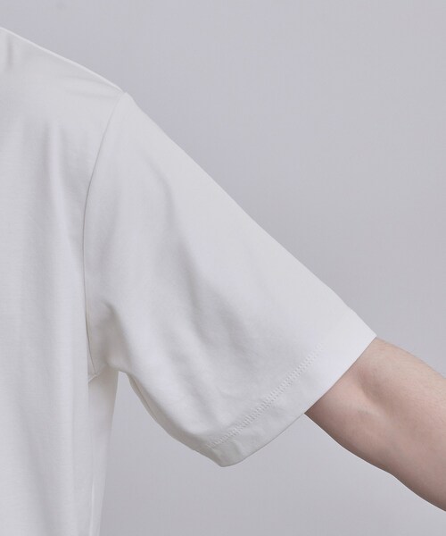 tk.TAKEO KIKUCHI(ティーケータケオキクチ)の「スムースシルケットS/S カットソー(Tシャツ/カットソー・メンズ・ホワイト/ブラック/グレー・01/02/03)」の7枚目の写真