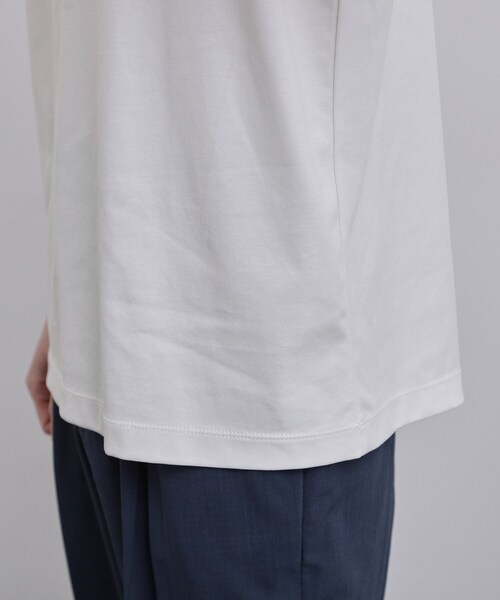 tk.TAKEO KIKUCHI(ティーケータケオキクチ)の「スムースシルケットS/S カットソー(Tシャツ/カットソー・メンズ・ホワイト/ブラック/グレー・01/02/03)」の8枚目の写真