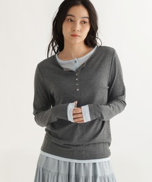 studio CLIP | 【daily CLIP】レイヤードヘンリープルオーバー(Tシャツ/カットソー)