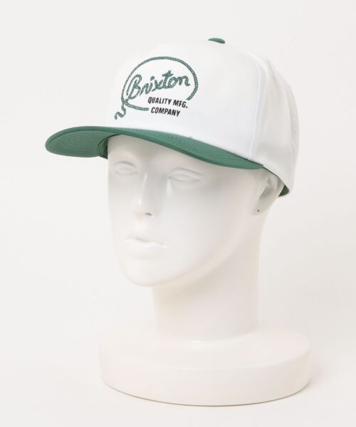 BRIXTON(ブリクストン)の「【BRIXTON/ブリクストン】GALLATIN MP SNAPBACK(キャップ・メンズ・ホワイト×グリーン/ブラック・FREE)」の1枚目の写真