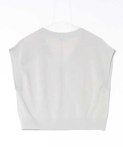 LA MARINE FRANCAISE（マリン フランセーズ）の「ハイツイストコットンVネックベスト（ニット/セーター・レディース・ターコイズブルー/グレー/ブラック・FREE）」の13枚目の写真