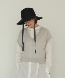 LA MARINE FRANCAISE | ハイツイストコットンVネックベスト(ニット/セーター)