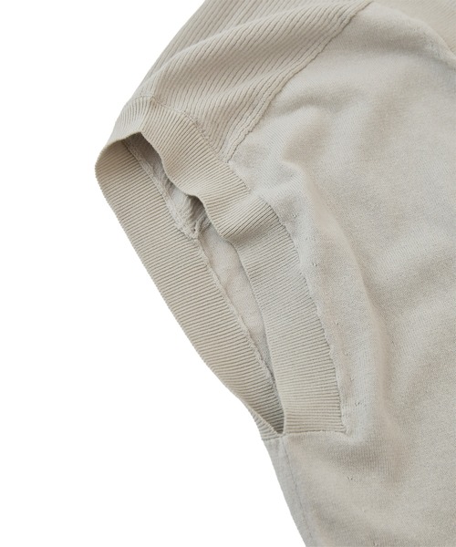 LA MARINE FRANCAISE（マリン フランセーズ）の「ハイツイストコットンVネックベスト（ニット/セーター・レディース・ターコイズブルー/グレー/ブラック・FREE）」の14枚目の写真