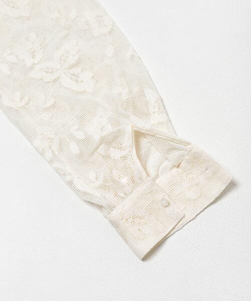 ITEMS URBANRESEARCH（アイテムズ アーバンリサーチ）の「レースメッシュシャツ（シャツ/ブラウス・レディース・ブラック/ホワイト系その他・FREE）」の11枚目の写真