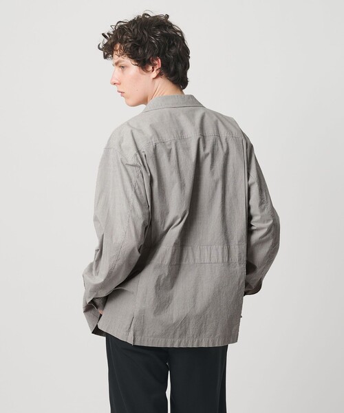 UNITED ARROWS(ユナイテッドアローズ)の「ギザコットン コードレーン サファリジャケット(ミリタリージャケット・メンズ・ブラック/ベージュ・S/M/L/XL)」の9枚目の写真