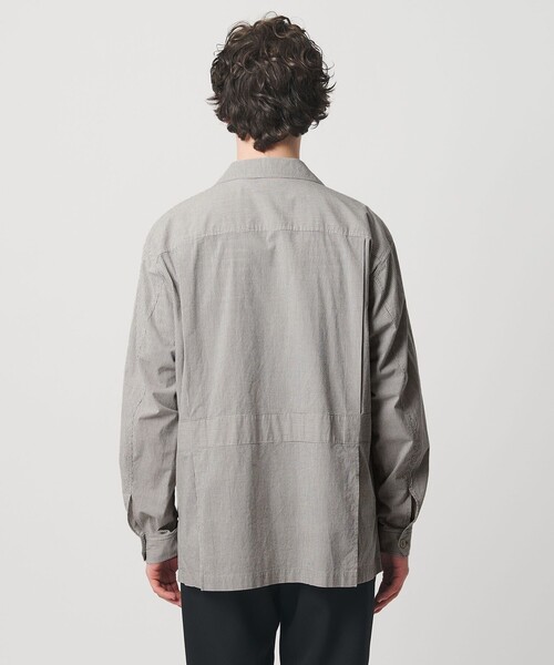 UNITED ARROWS(ユナイテッドアローズ)の「ギザコットン コードレーン サファリジャケット(ミリタリージャケット・メンズ・ブラック/ベージュ・S/M/L/XL)」の3枚目の写真