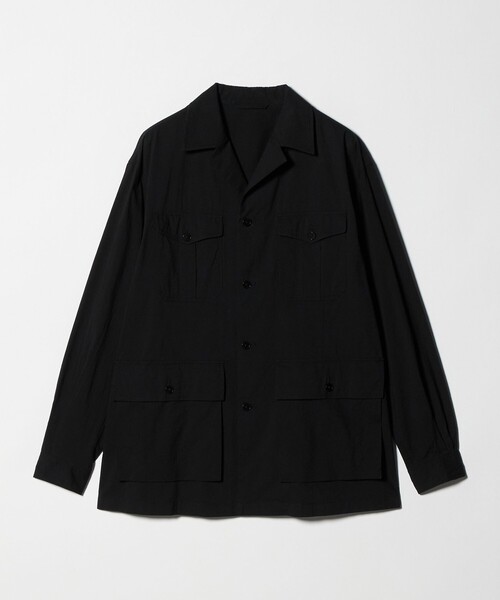 UNITED ARROWS(ユナイテッドアローズ)の「ギザコットン コードレーン サファリジャケット(ミリタリージャケット・メンズ・ブラック/ベージュ・S/M/L/XL)」の16枚目の写真