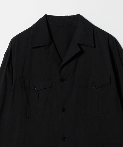 UNITED ARROWS(ユナイテッドアローズ)の「ギザコットン コードレーン サファリジャケット(ミリタリージャケット・メンズ・ブラック/ベージュ・S/M/L/XL)」の15枚目の写真