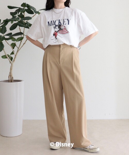 GOOD ROCK SPEED(グッドロックスピード)の「【GOOD ROCK SPEED】MICKEY半袖Tシャツ 4(Tシャツ/カットソー・レディース・オフホワイト/ネイビー・38)」の21枚目の写真