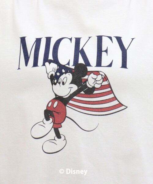 GOOD ROCK SPEED(グッドロックスピード)の「【GOOD ROCK SPEED】MICKEY半袖Tシャツ 4(Tシャツ/カットソー・レディース・オフホワイト/ネイビー・38)」の13枚目の写真