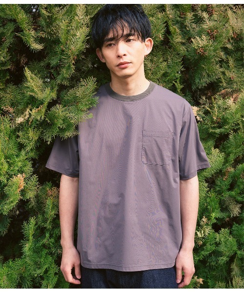 Park Slope NEWYORKER(パークスロープニューヨーカー)の「【ストレッチ・デイリー・テック感】テックTシャツ(Tシャツ/カットソー・メンズ・グレー系その他/ネイビー・LL/L/M/S)」の13枚目の写真
